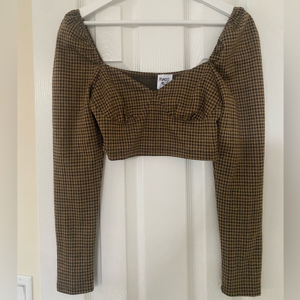 Princess Polly Alina Long Sleeve Top Brown - US 4 / Brown